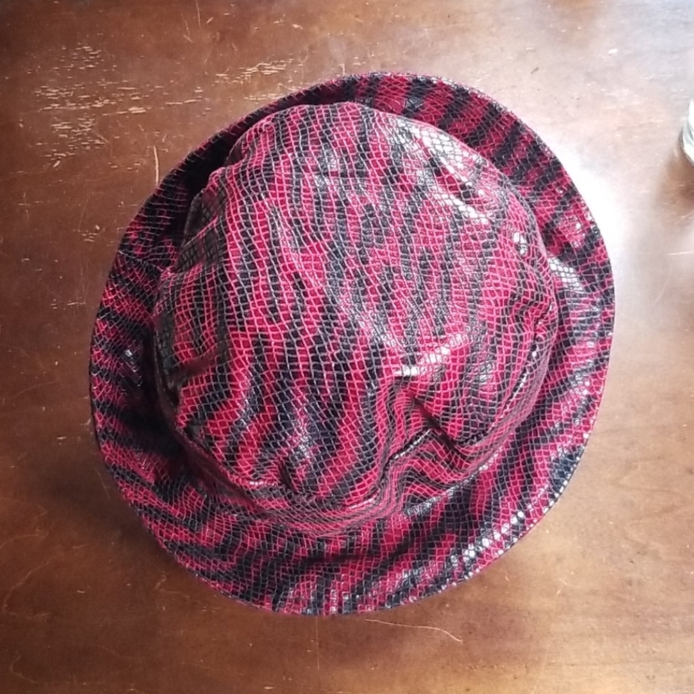 Black and Maroon Hat